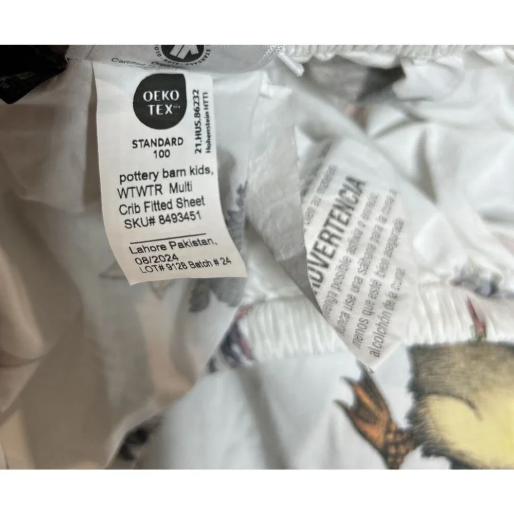 Pottery Barn Where the Wild Things Are Crib Sheet Organic Cotton